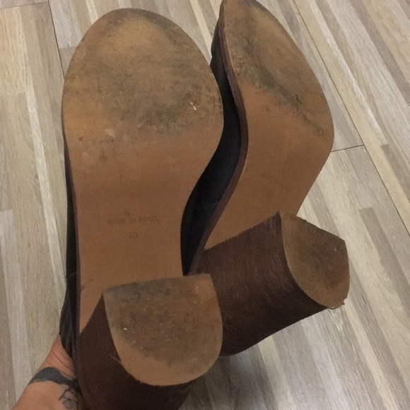 Madewell Black Leather Ankle Chelsea Boot Sz 10 - Picture 7 of 8